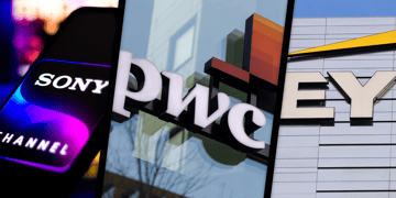 sony, pwc, ey logos