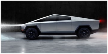 Tesla Cybertruck side view