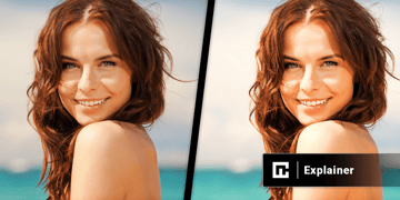 Manipulated pictures of a woman