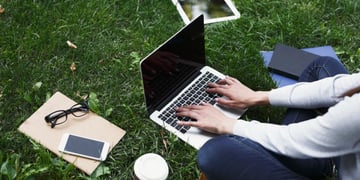 remote working, summer, holiday, outdoors