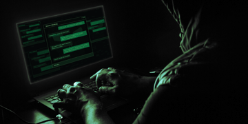 cyber vigilante on computer