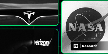 Tesla, Verizon, Nasa logos