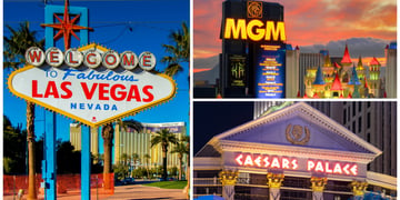 Las Vegas sign, MGM, Caesars Palace
