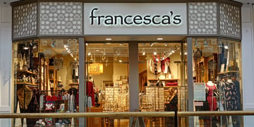 Francesca's boutique store front