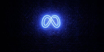 Meta neon logo