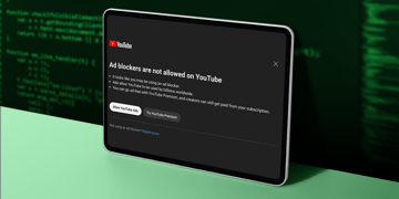 Ad blockers wall on Youtube