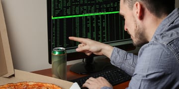 Programmer, pizza, blue team, cybersecurity