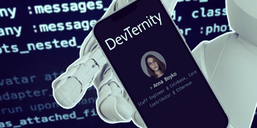 DevTernity concept pic with alleged AI fake profile