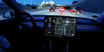 Tesla car interior