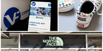 Vans sneakers, The North Face clothing