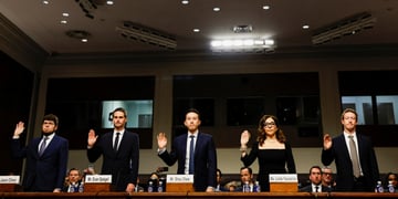 social media companies US senate hearing