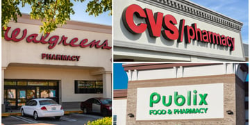 Walgreens, CVS, Publix