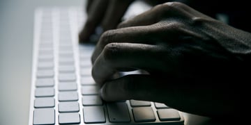 phishing-type-fingers