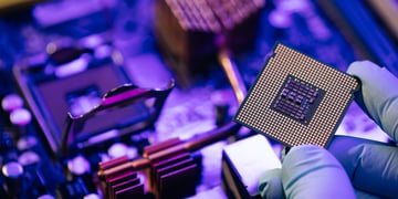 microchip in hand
