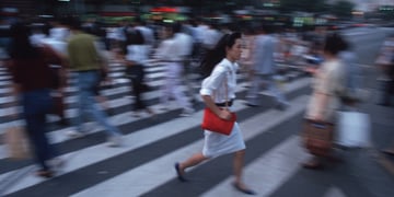 Person in a street
