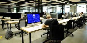 Developer in office