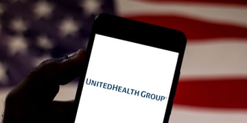 UnitedHealth Group American flag background