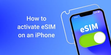 how to activate esim on an iphone