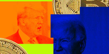 Joe Biden and Donald Trump crypto
