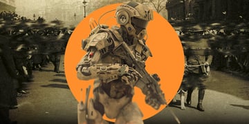 Robot soldier war