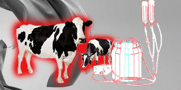Cow and calf dead