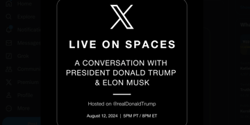 Trump Musk X talk