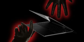 Hacker targeting laptop