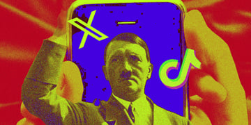 Hitler-glorifying surges on social media.