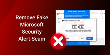 Remove fake Microsoft security alert