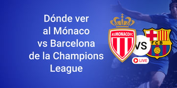 Monaco vs Barcelona match in the Champions League