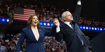 Kamala Harris and Tim Walz