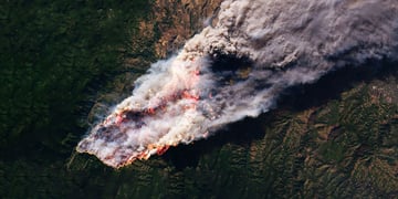 wildfire from satellite