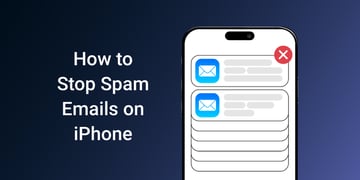 how to stop spam emails on iphone