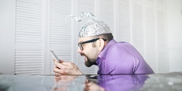 Tin foil hat man