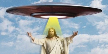 Jesus abducted by the aliens