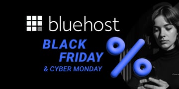 Bluehost Black Friday & Cyber Monday sale