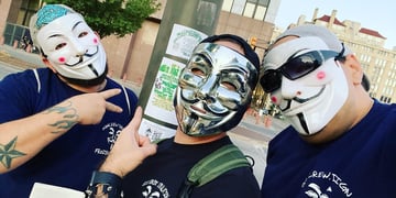 Hackers march