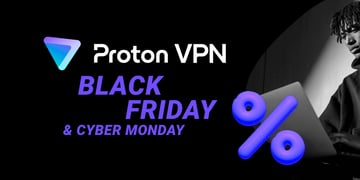 protonvpn black friday and cyber monday banner 2025