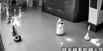 Robot revolt China