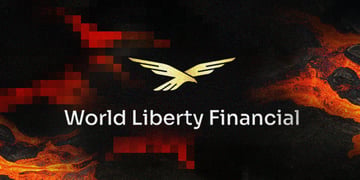 A logo of world liberty financial in flames