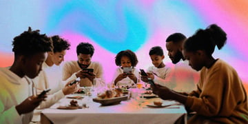 People scrolling on their phones