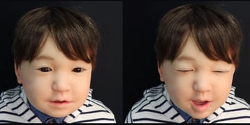 humanoid robot face expression