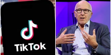 TikTok logo and Frank McCourt
