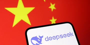 DeepSeek China flag