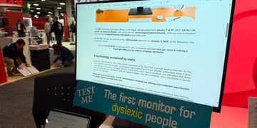 Monitor for dyslexia
