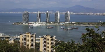 Sanya cityscape, Hainan, China; new development, highrises