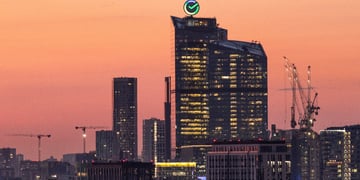 Russian bank Sberbank headquarters building in Moscow