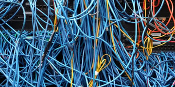 A load of internet cables.