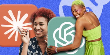 Happy people AI chatbots