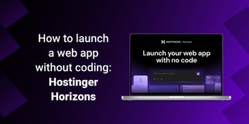 How to launch a web app without coding